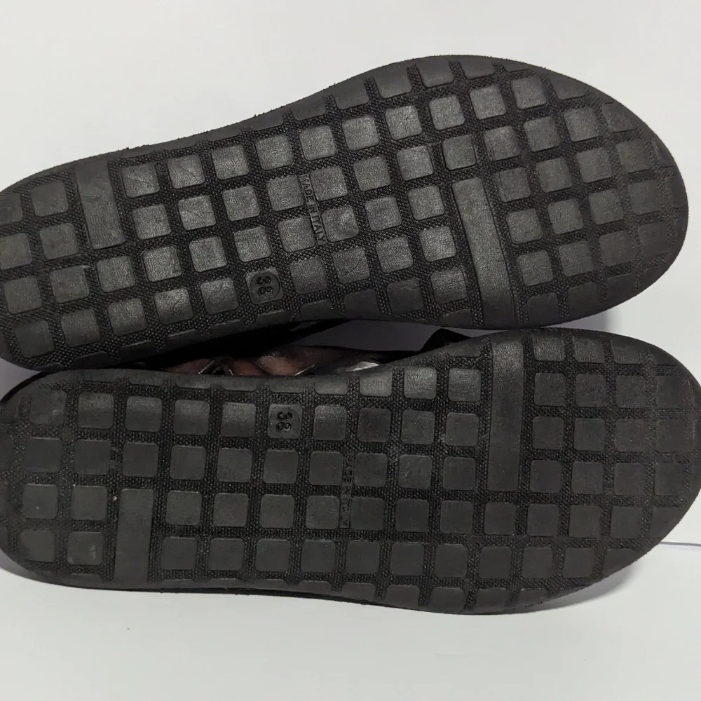 Brador Women's Luke Schuhe Dark Brown Leather Sandal Size 38.Made In Italy - Picture 8 of 15